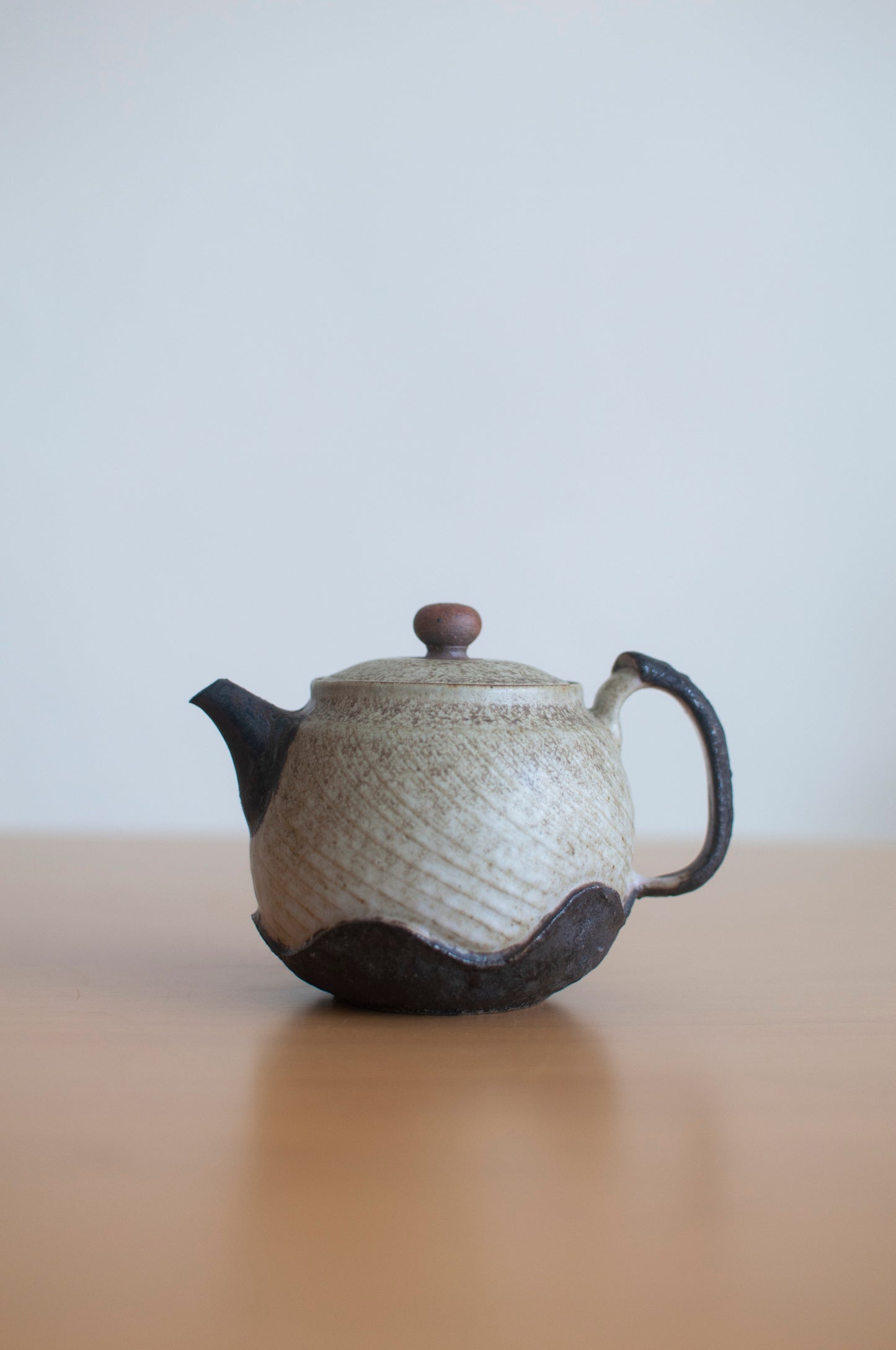 Desert Mountains Glazed Ceramic Teapot