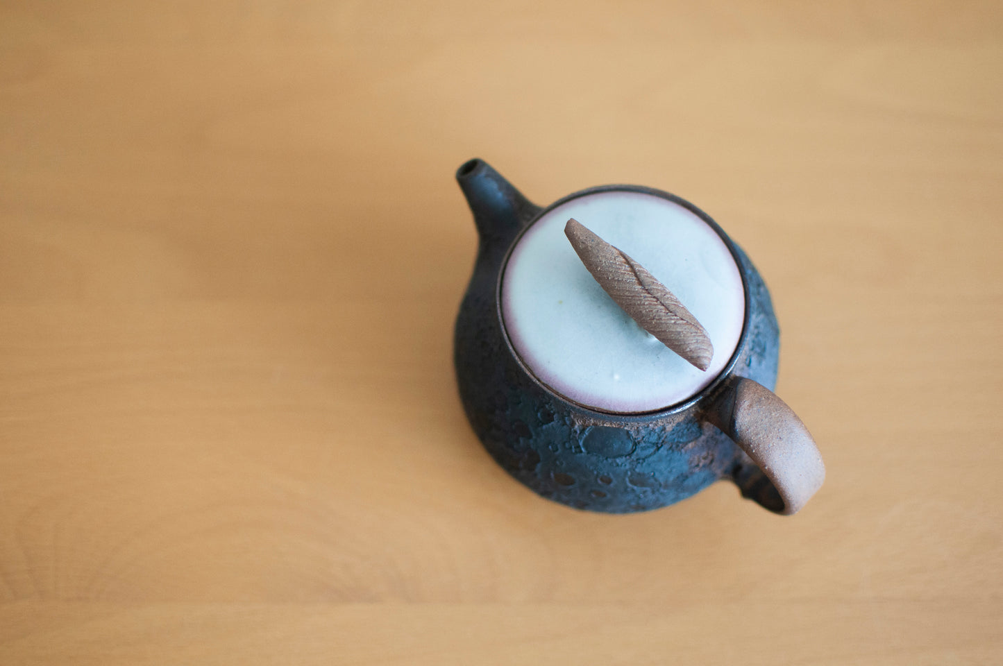 Full Moon Glazed Ceramic Teapot