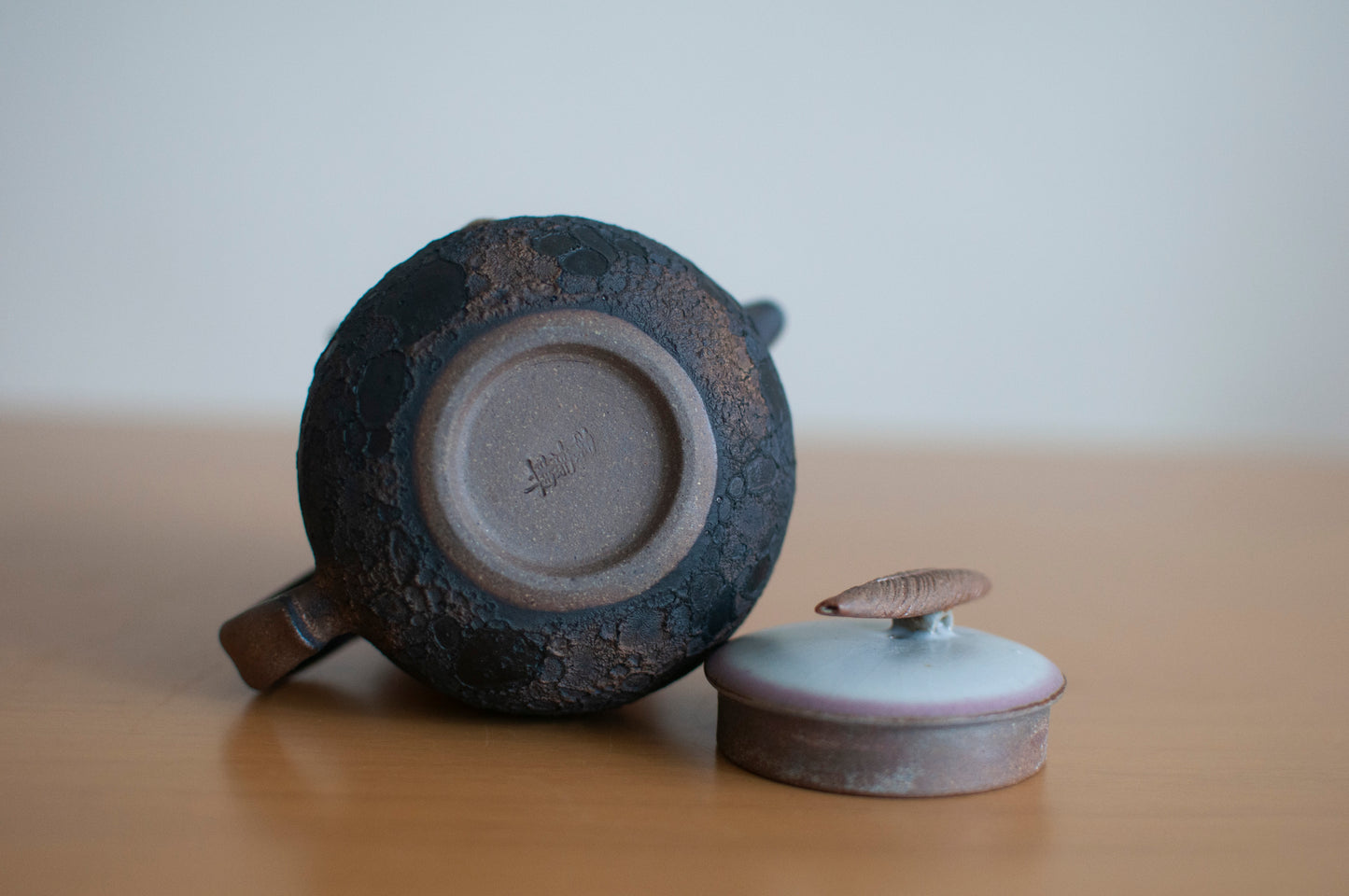 Full Moon Glazed Ceramic Teapot