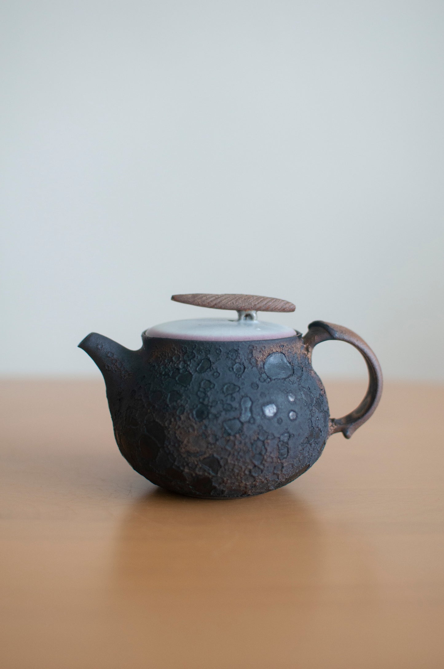 Full Moon Glazed Ceramic Teapot