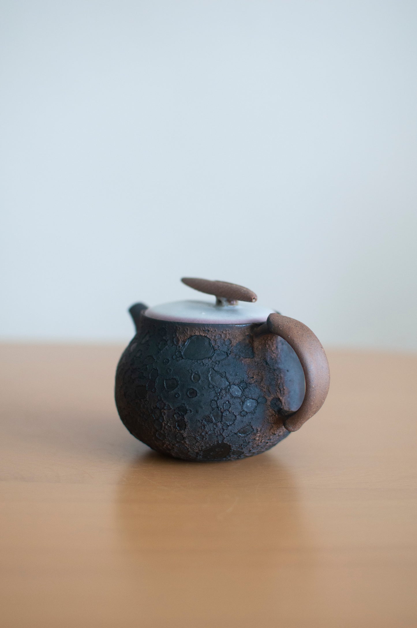 Full Moon Glazed Ceramic Teapot