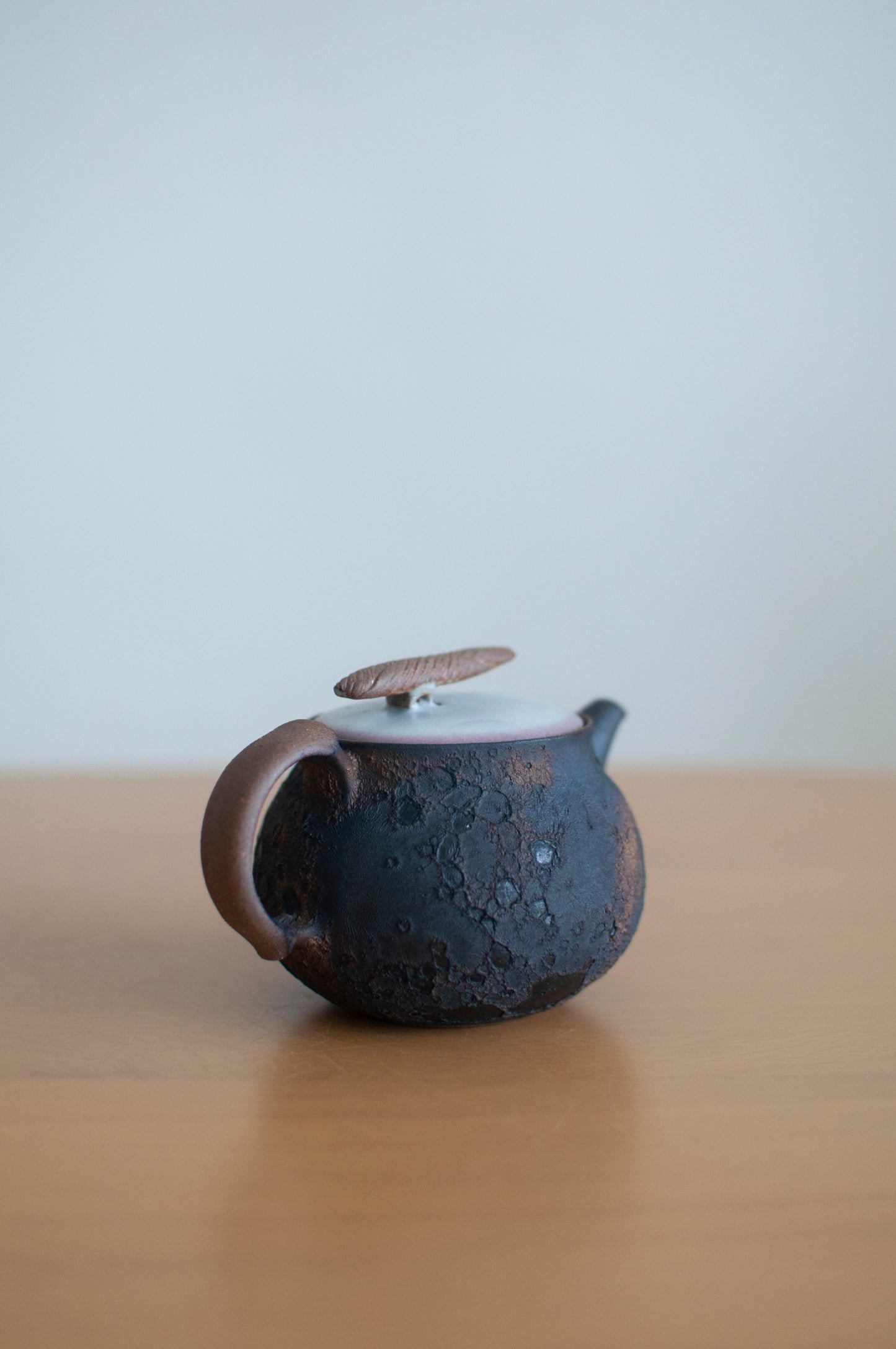 Full Moon Glazed Ceramic Teapot
