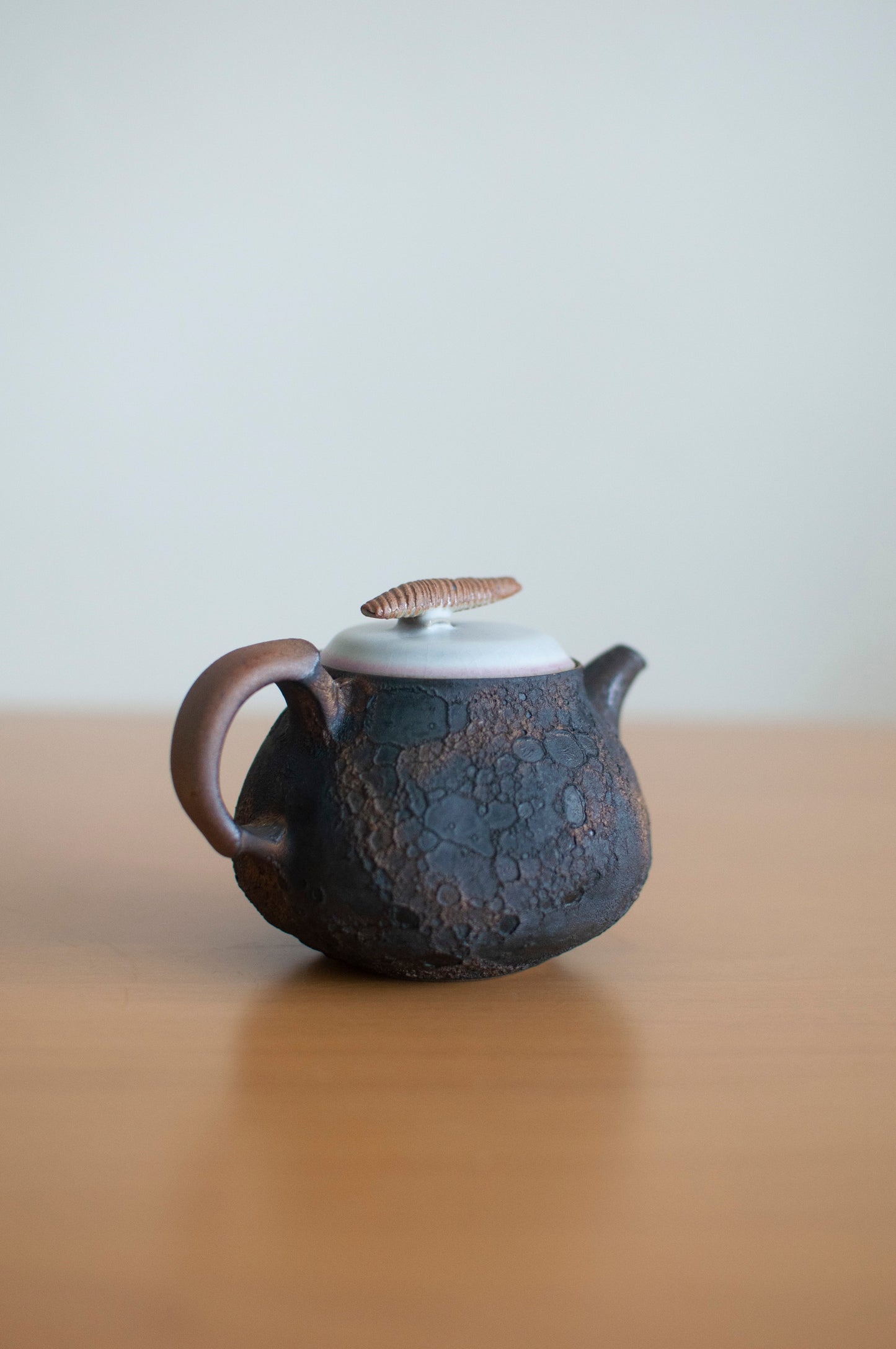 Moon Landing Glazed Ceramic Teapot