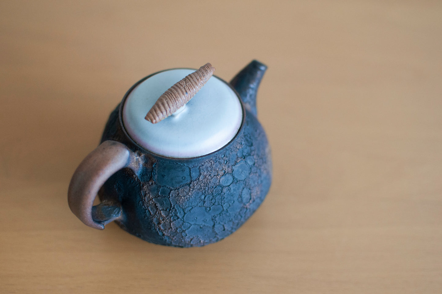 Moon Landing Glazed Ceramic Teapot