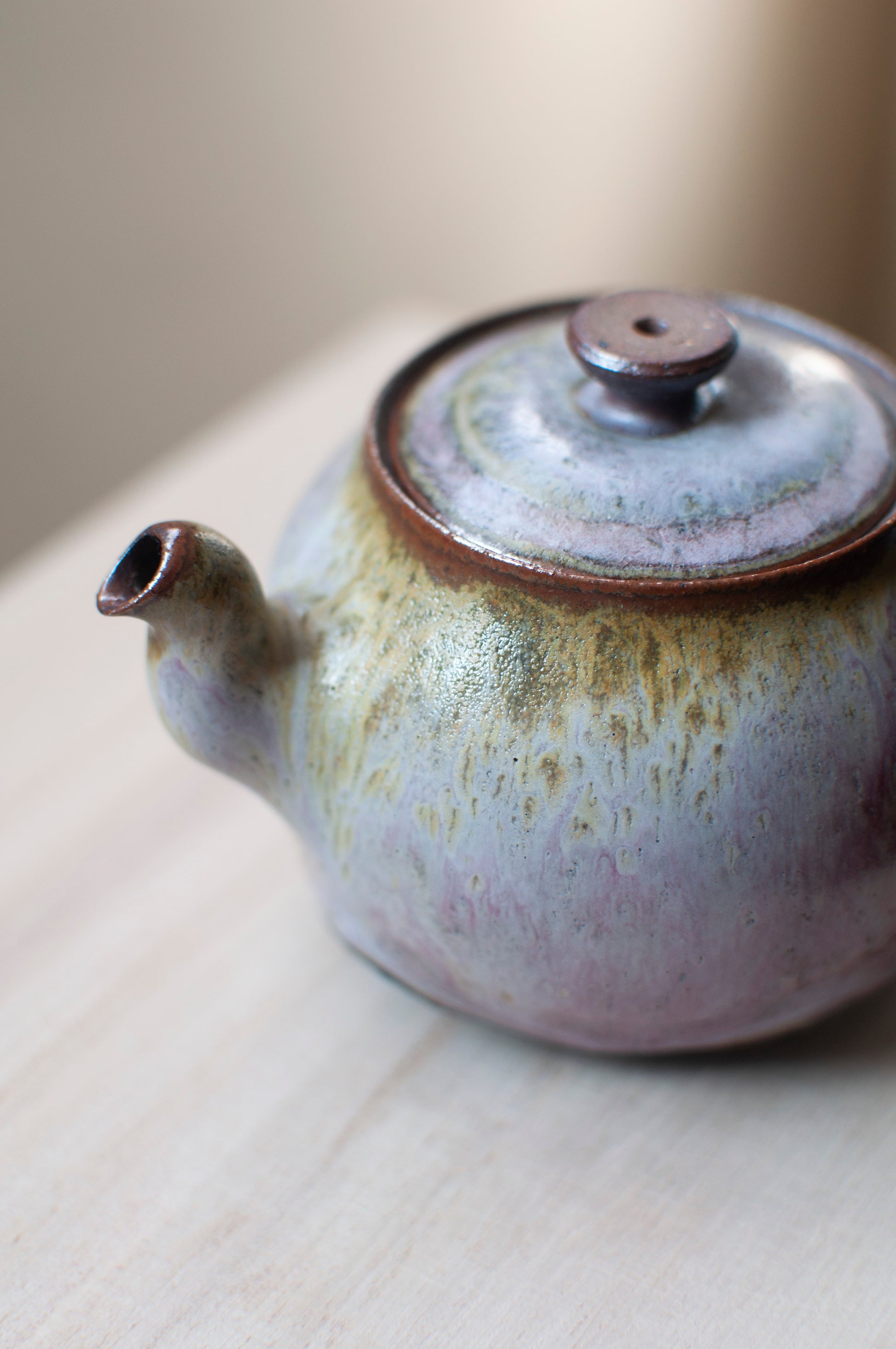 Glazed Ceramic Teapot from Taiwan