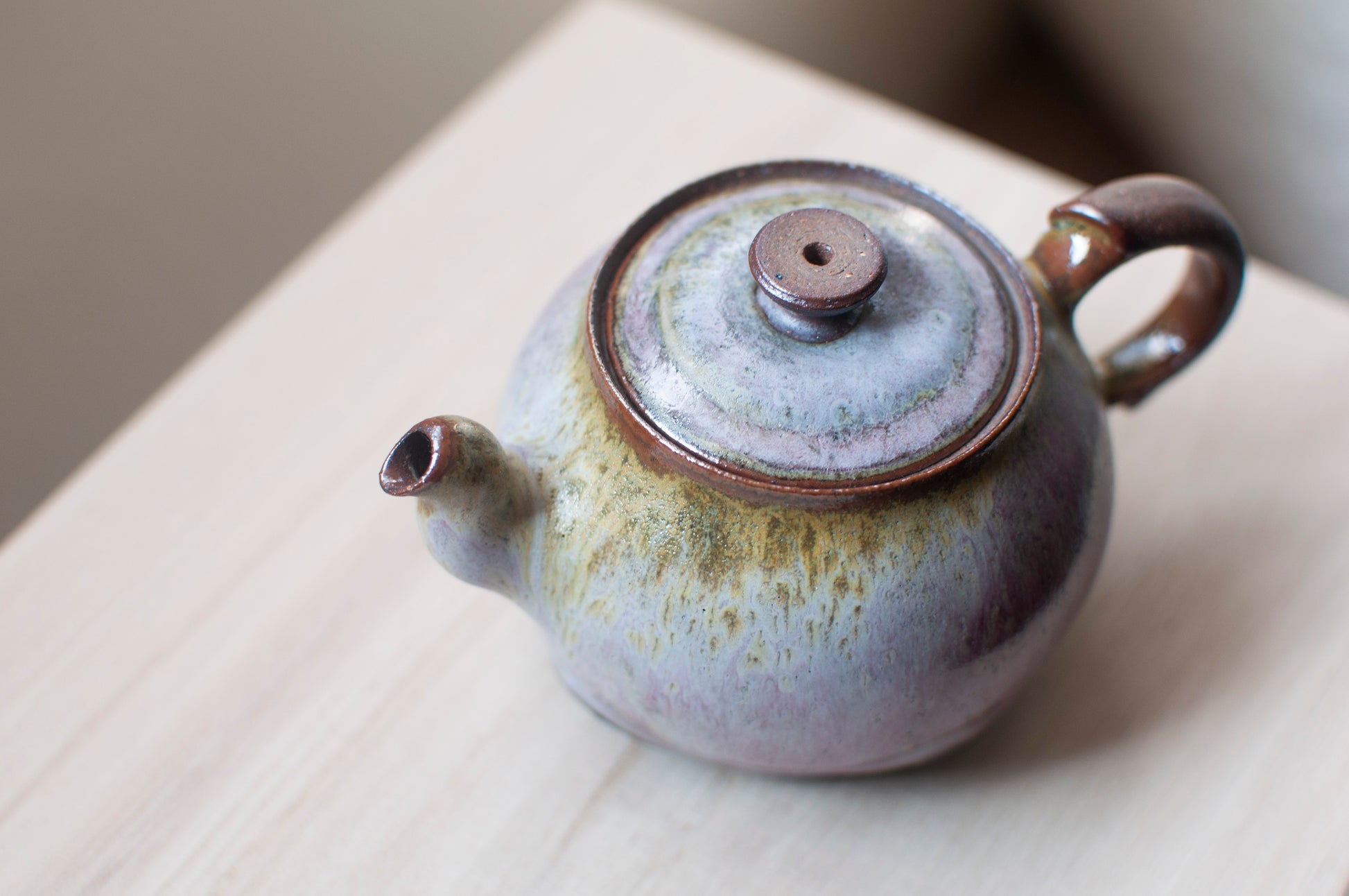 Glazed Ceramic Teapot from Taiwan