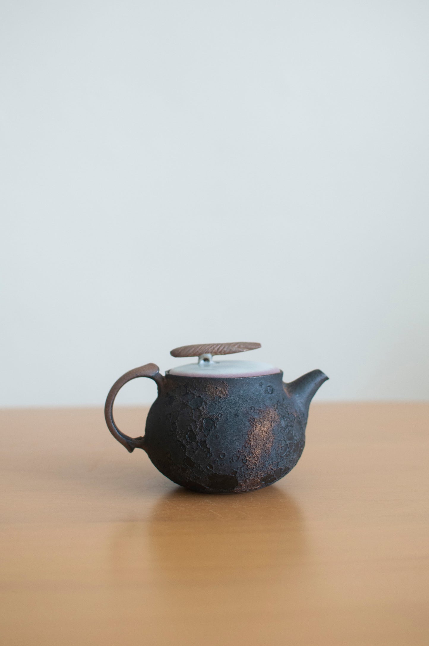 Full Moon Glazed Ceramic Teapot
