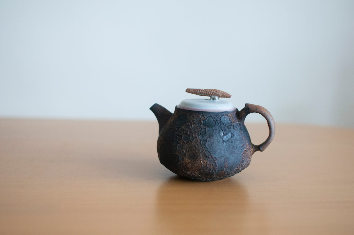 Moon Landing Glazed Ceramic Teapot